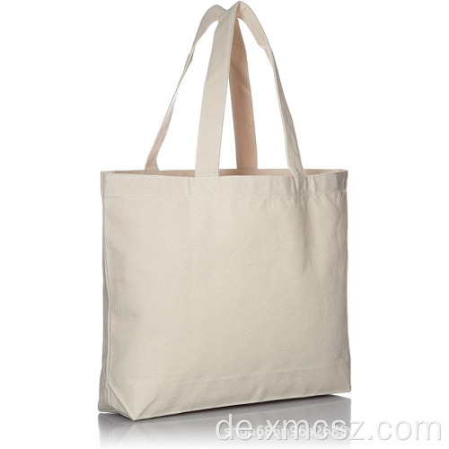 Einfache weiße wiederverwendbare Einkaufstaschen